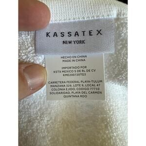 NEW Kassatex Hand Towel - White, Never used or washed